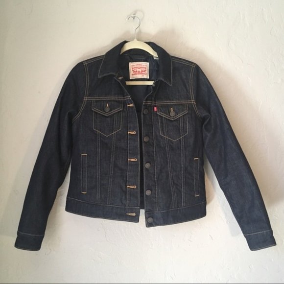 Levi’s IndigoDenim Trucker feather/down jacket S:S - Picture 2 of 6